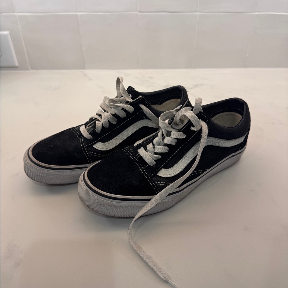 Vans Black and White Sneakers